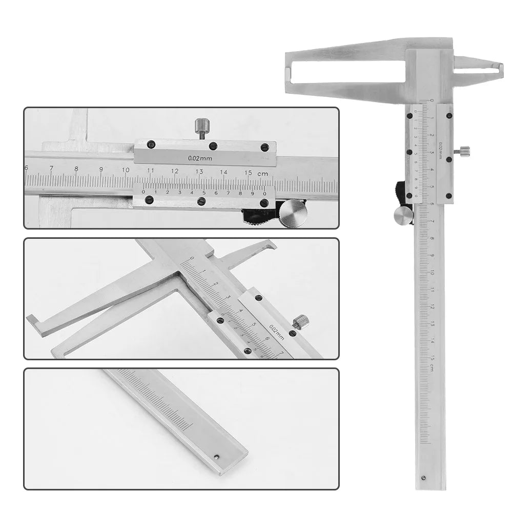 Carbon Steel Inside Vernier Caliper Inner Micrometer Gauge Ruler Measuring Tool 9-150mm Inner Vernier Calipers Oasis Select