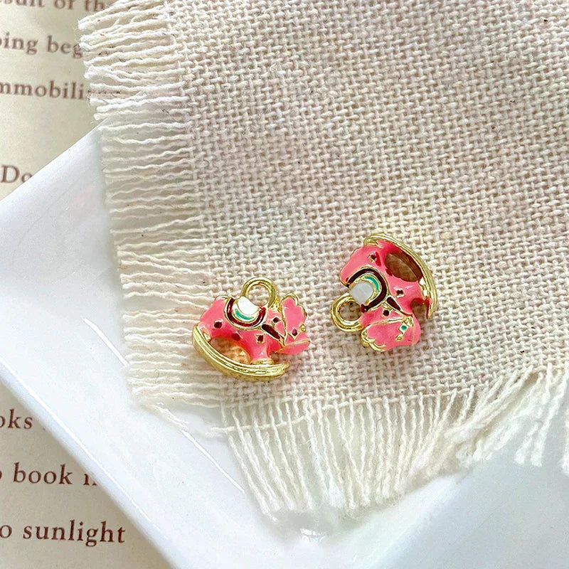 Exquisite Cute Rocking Horse Charms Pendants For Jewelry Making Necklace Earrings Bracelet DIY Accessories Supplies Oasis Select