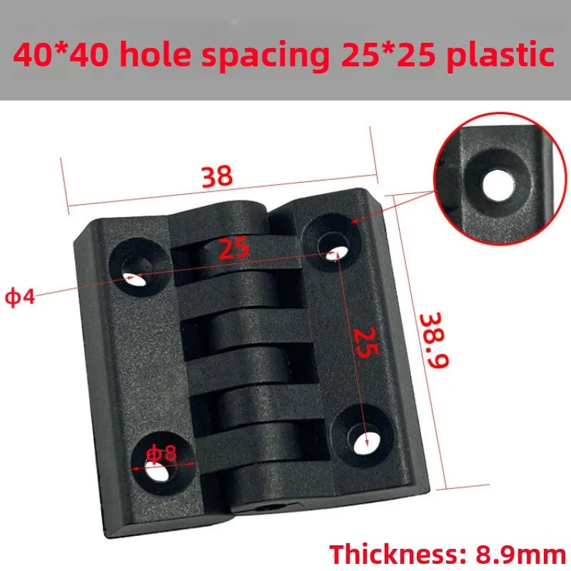 10pcs/set Black Butt Hinge for Wooden Box Furniture Cabinet Hardware Electric Cabinet Door Hinge Durable Home Hardware Fitting Oasis Select