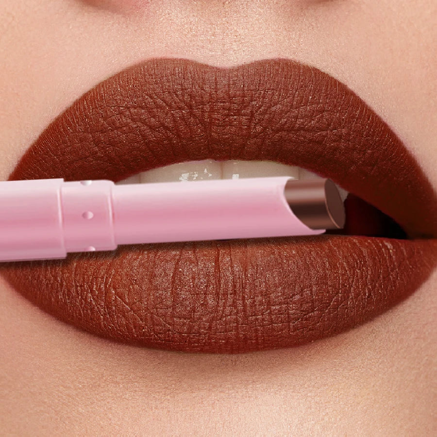KAFURUX 15-Color Matte Waterproof Lip Liner Pencil | Long-Lasting