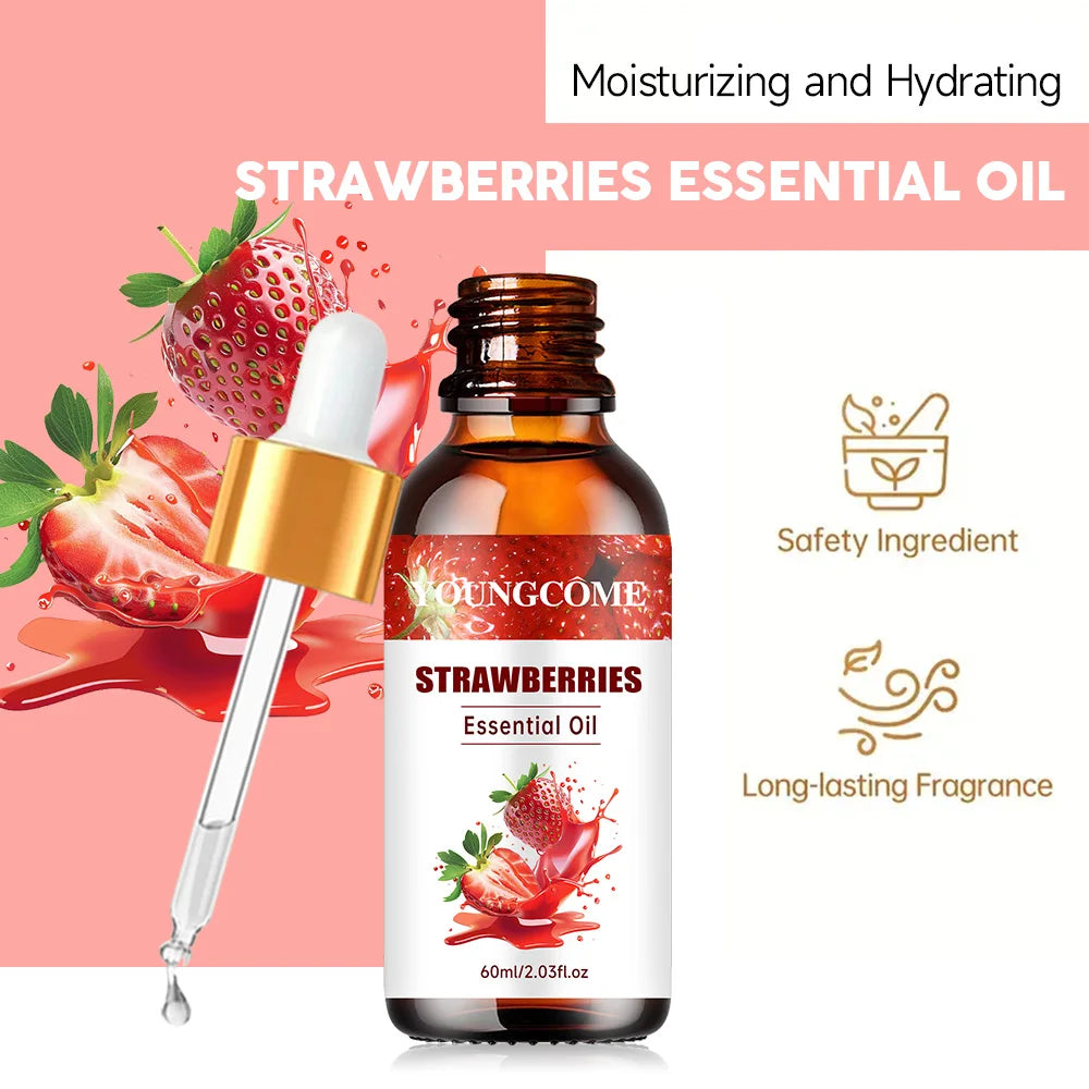 YOUNGCOME Strawberry Hair Oil – 2-in-1 Growth & Shine Hair Treatment Oil Oasis Select