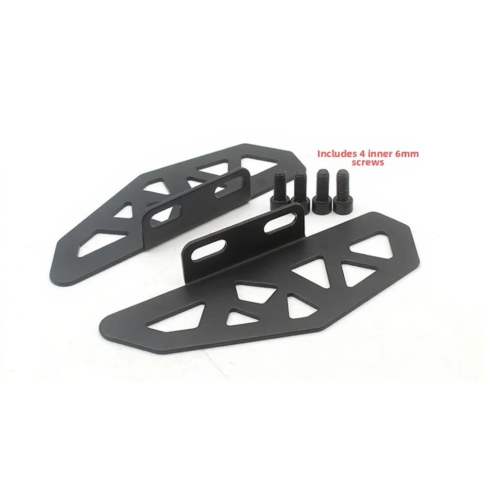 Black Steel Rear Pedal Pegs For Niu For G30 UQ U2 Electric Bike Foot Rest Accessories 19x7cm Oasis Select