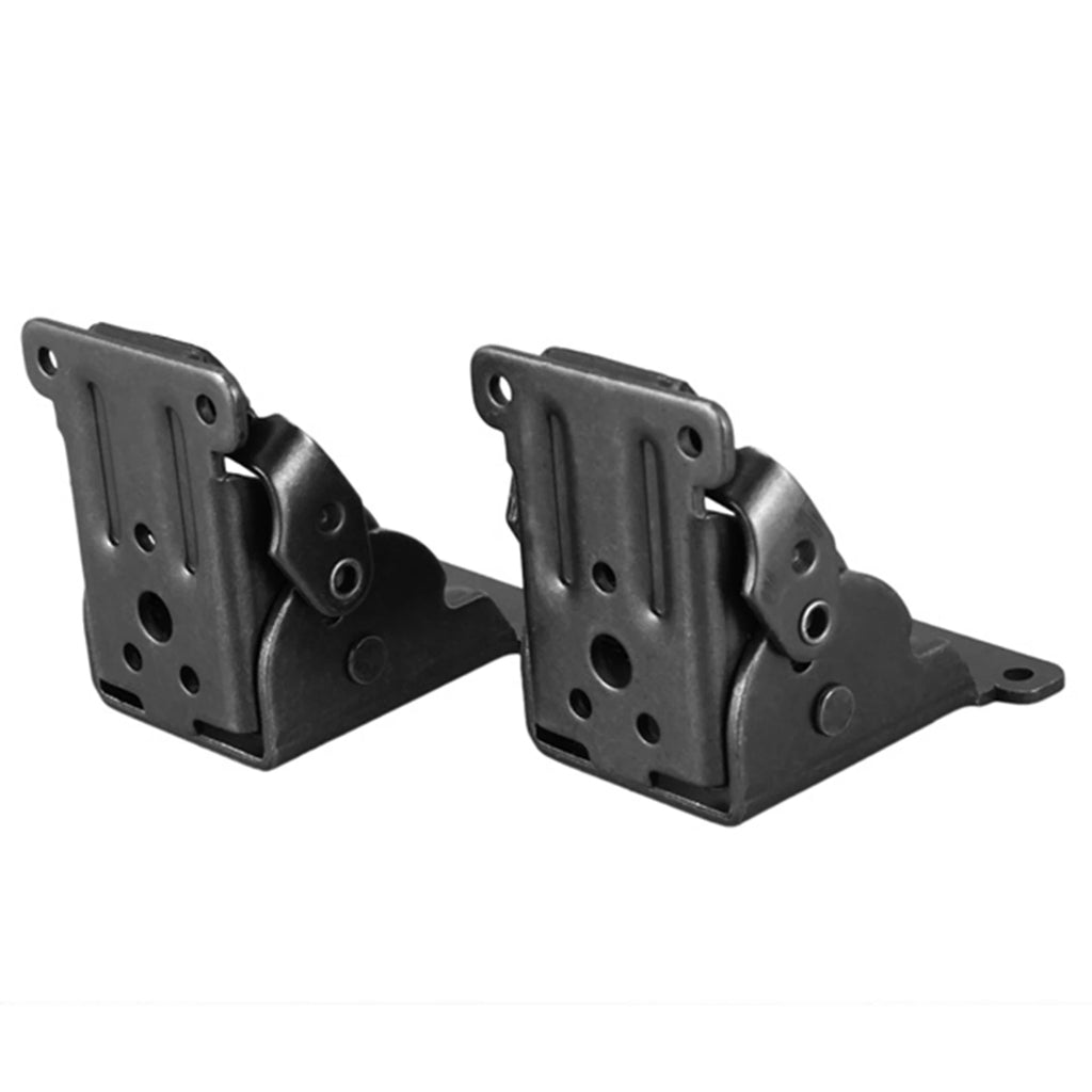 2026-WISH 4Pack Folding Brackets, Lock Extension Support Bracket Foldable Self Lock Hinges With Screws For Table Bed Leg Feet Oasis Select Black