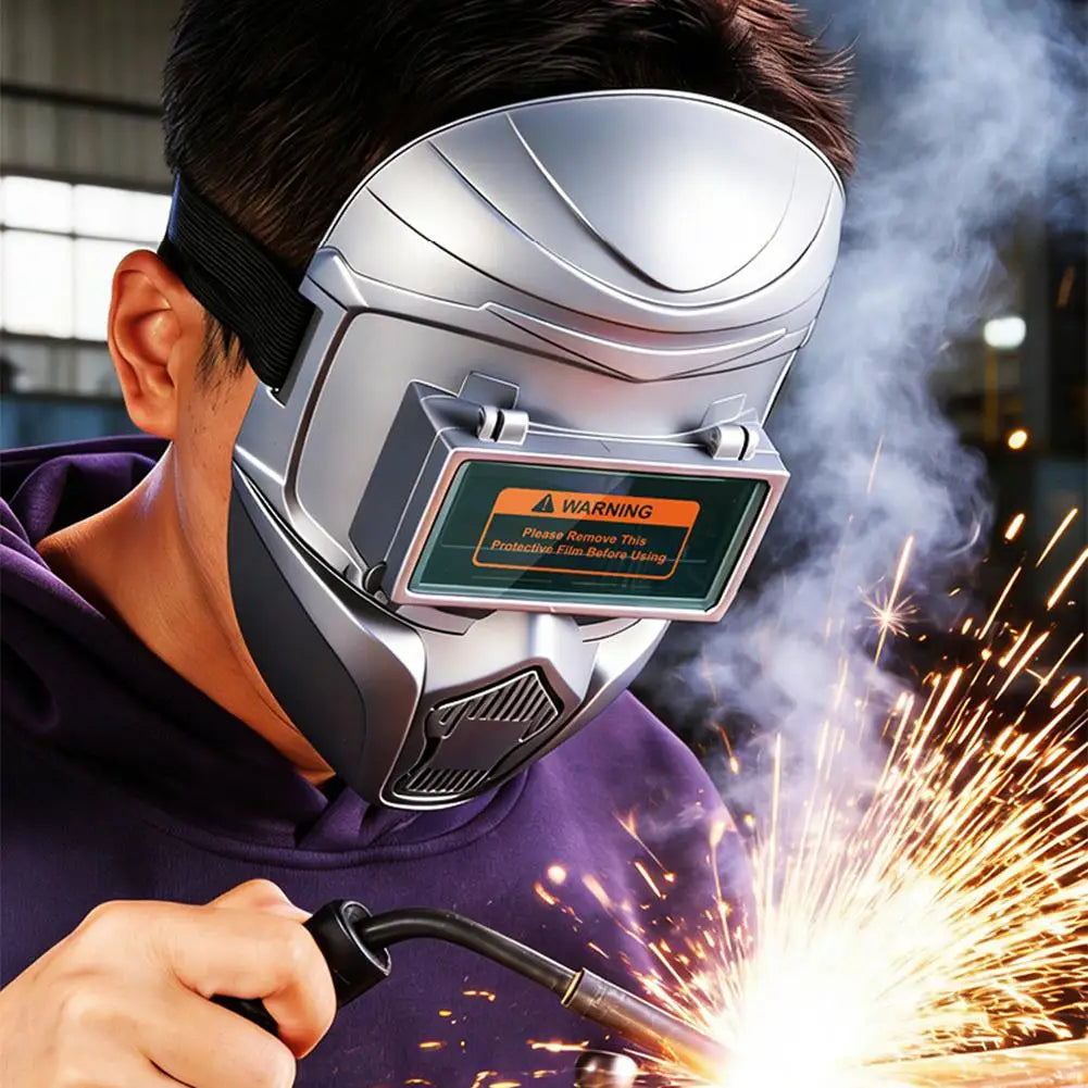True Color Auto-Darkening Welding Helmet | Flip-Up Goggles