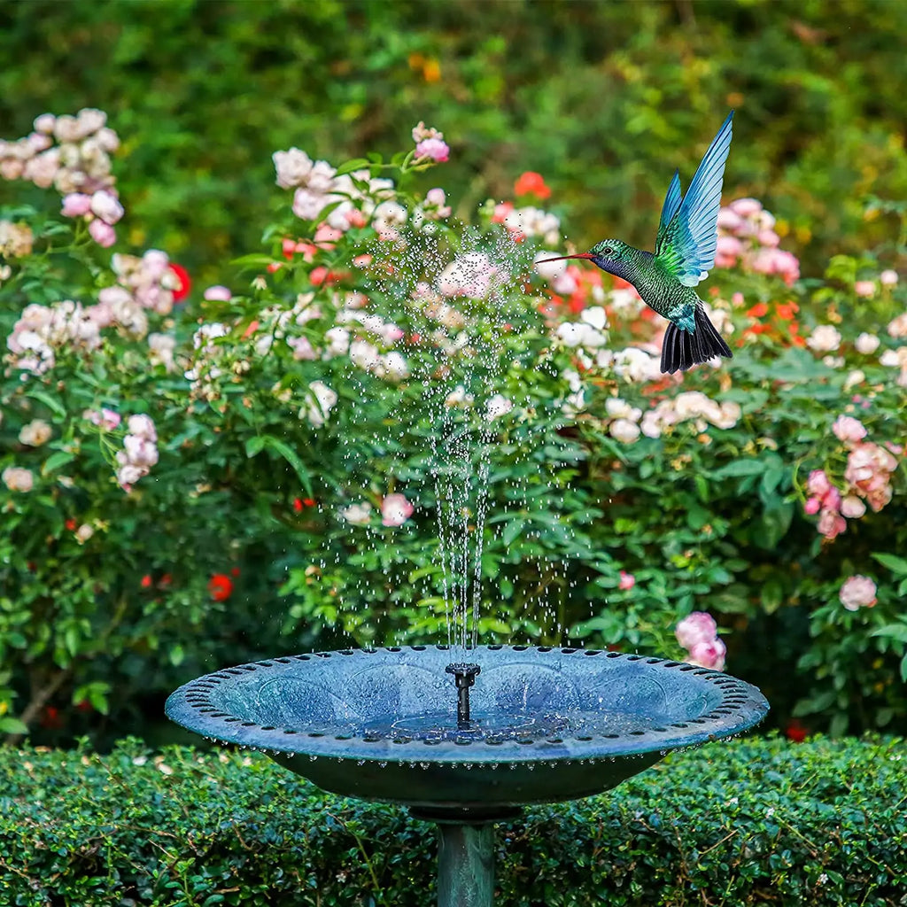Solar Water Fountain Pool Pond Waterfall Fountain Garden Decoration Outdoor Bird Bath Solar Powered Floating Water Pump Oasis Select