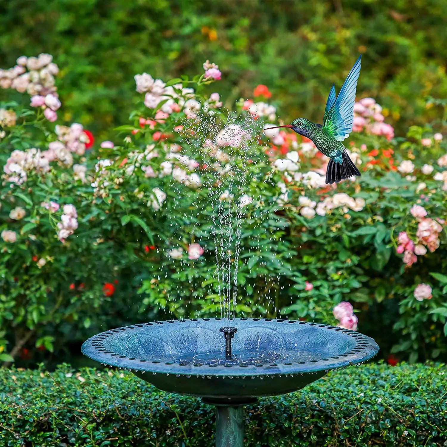 Solar Water Fountain Pool Pond Waterfall Fountain Garden Decoration Outdoor Bird Bath Solar Powered Floating Water Pump Oasis Select