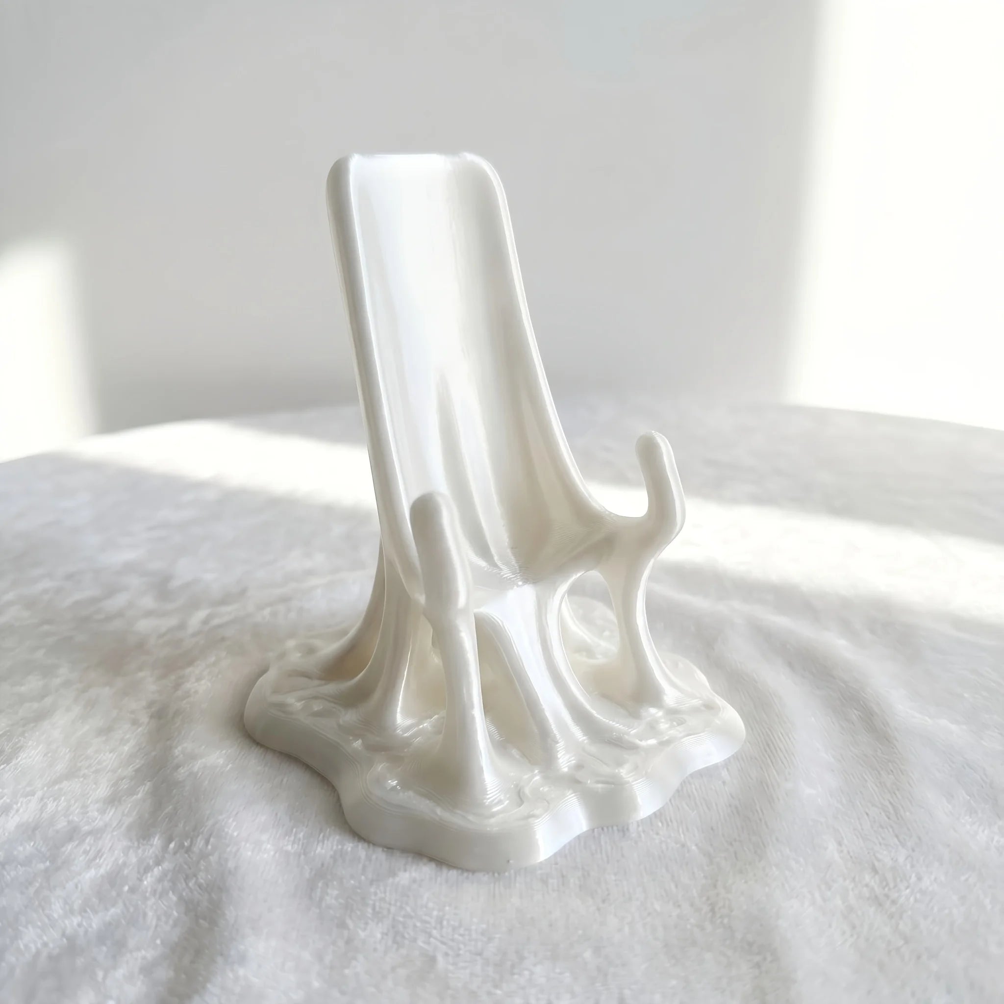 Melting Liquid Fluid Phone Stand 3D Printed Portable Desktop Cell Phone Holder Mobile Cradle Home Office Kawaii Table Decor Gift Oasis Select