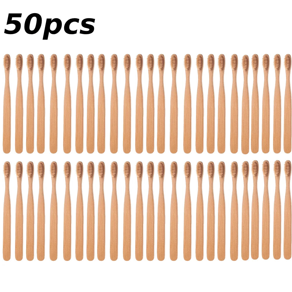 Eco Bamboo Charcoal Toothbrush – Soft Bristle 1 or 50 Pack Bamboo Toothbrush Oasis Select D