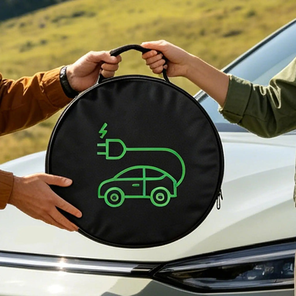 EV Charging Cable Storage Bag Electric Car Charger Box Charging Organizer Jumper Cable Bag Waterproof Fire Retardant Organizer Oasis Select