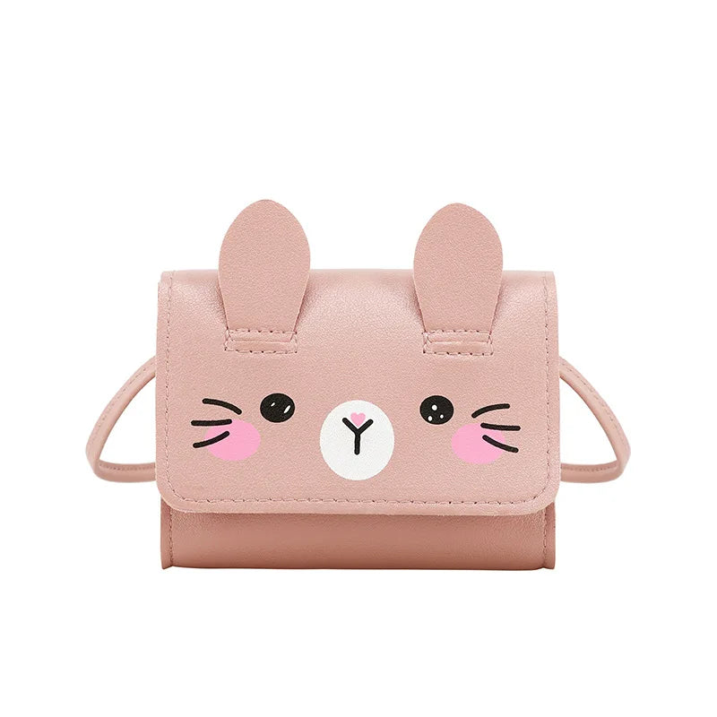 Children's Mini Handbags Hot Sale Princess Baby Girls PU Leather Small Shoulder Crossbody Bags Cute Kids Coin Purse Wallet Oasis Select pink