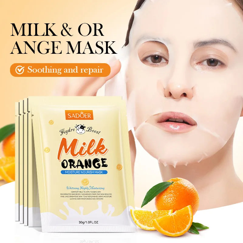 SADOER Vitamin C Avocado Sheet Masks – Hydrate & Brighten Face Sheet Mask Oasis Select