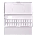 Foldable Watercolor Pigment Box Easy Open Artist Student Color Mixing Compartments Color Display Painting Tools Oasis Select White