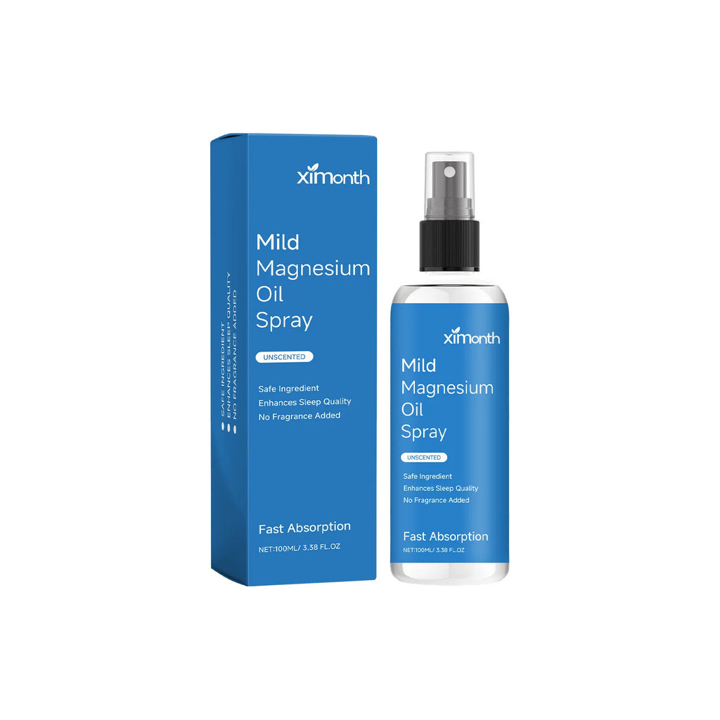 Organic Magnesium Oil Spray – Sleep, Calm & Muscle Relief Magnesium Body Spray Oasis Select 100ml boxed