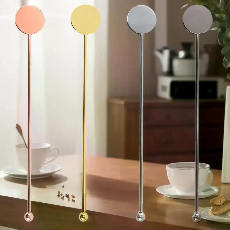 High-Grade 304 Stainless Steel Stirring Sticks Elegant Swizzle Rods For Cocktails Coffee Bar Restaurant Milk Tea Mixing Oasis Select