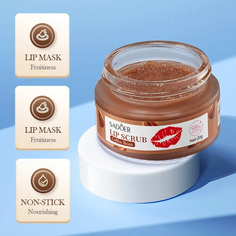 SADOER Fruit Lip Scrub Mask – Avocado Orange Strawberry Lip Scrub Mask Oasis Select