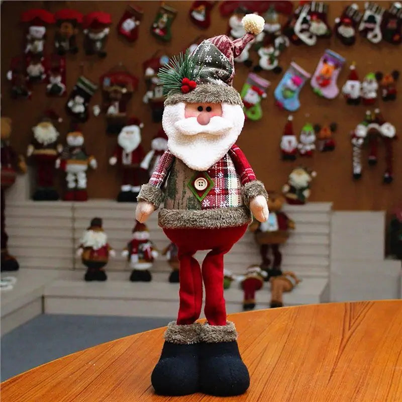 ~WISH Merry Christmas Decoration 3PCS Christmas Reindeer Santa Claus Standing New Year Ornament Oasis Select