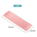 1Pcs Japanese Minimalist Wave Pattern Ceramic Plates Rectangular Serving Platters for Desserts Appetizers & Kitchen Dining Oasis Select Pink Large