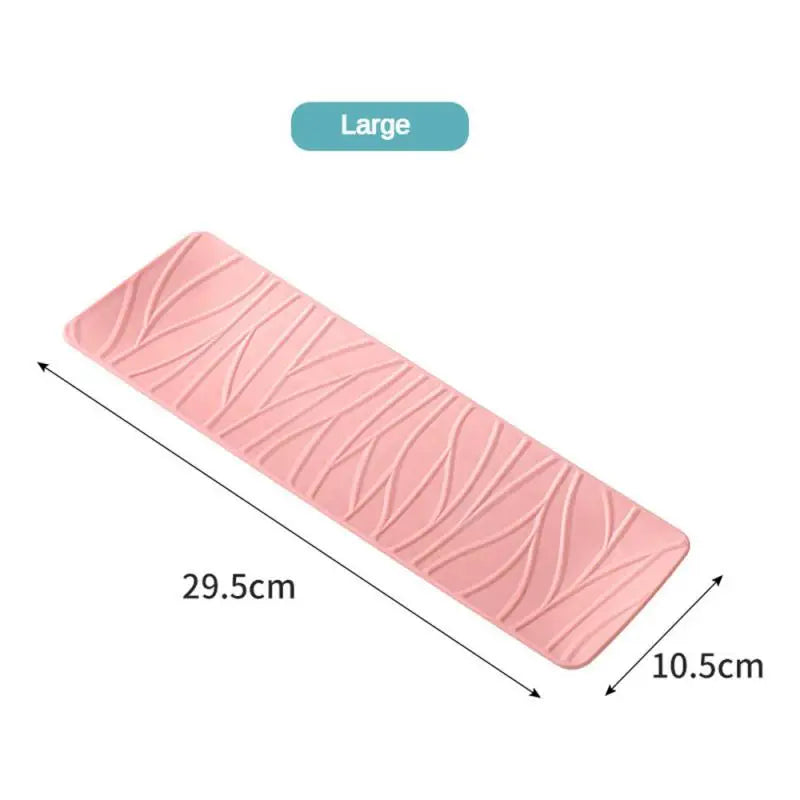 1Pcs Japanese Minimalist Wave Pattern Ceramic Plates Rectangular Serving Platters for Desserts Appetizers & Kitchen Dining Oasis Select Pink Large
