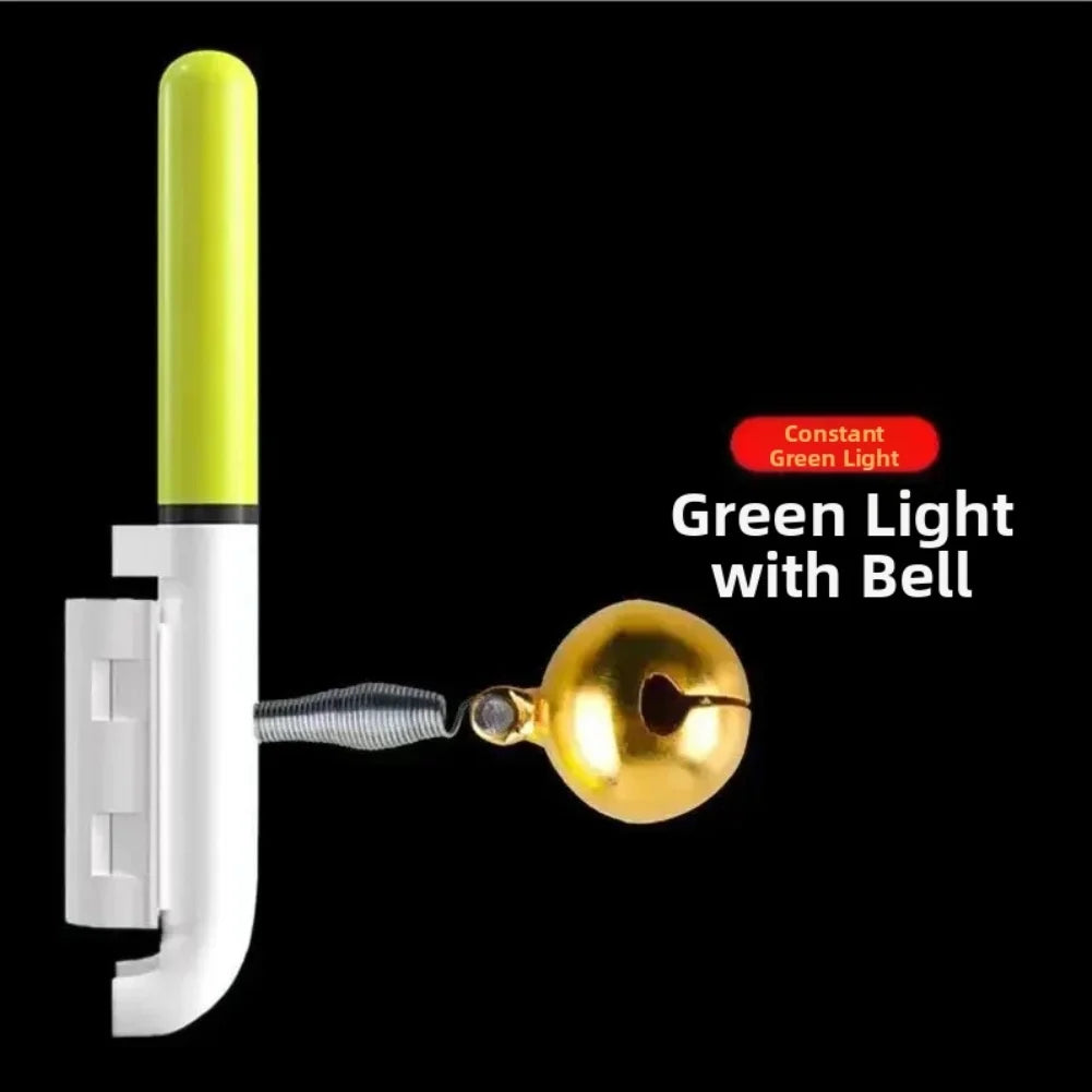 Fishing Bite Alarm with Electronic Sensor and LED Light Bell Indicator for Rods Designed for Outdoor Use and Night Fishing Oasis Select F