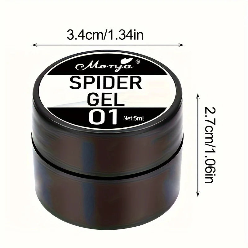 Nail Art Drawing Gel, Elastic Drawing Nail Polish Gel, Carving and Painting Line Drawing Gel, Black and White Oasis Select