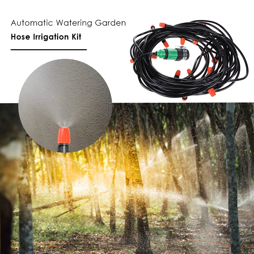 Practical Micro Irrigation Set Adjustable Watering Tubing Sprinkler Leakproof Automatic Watering Hose for Watering Plants Lawns Oasis Select