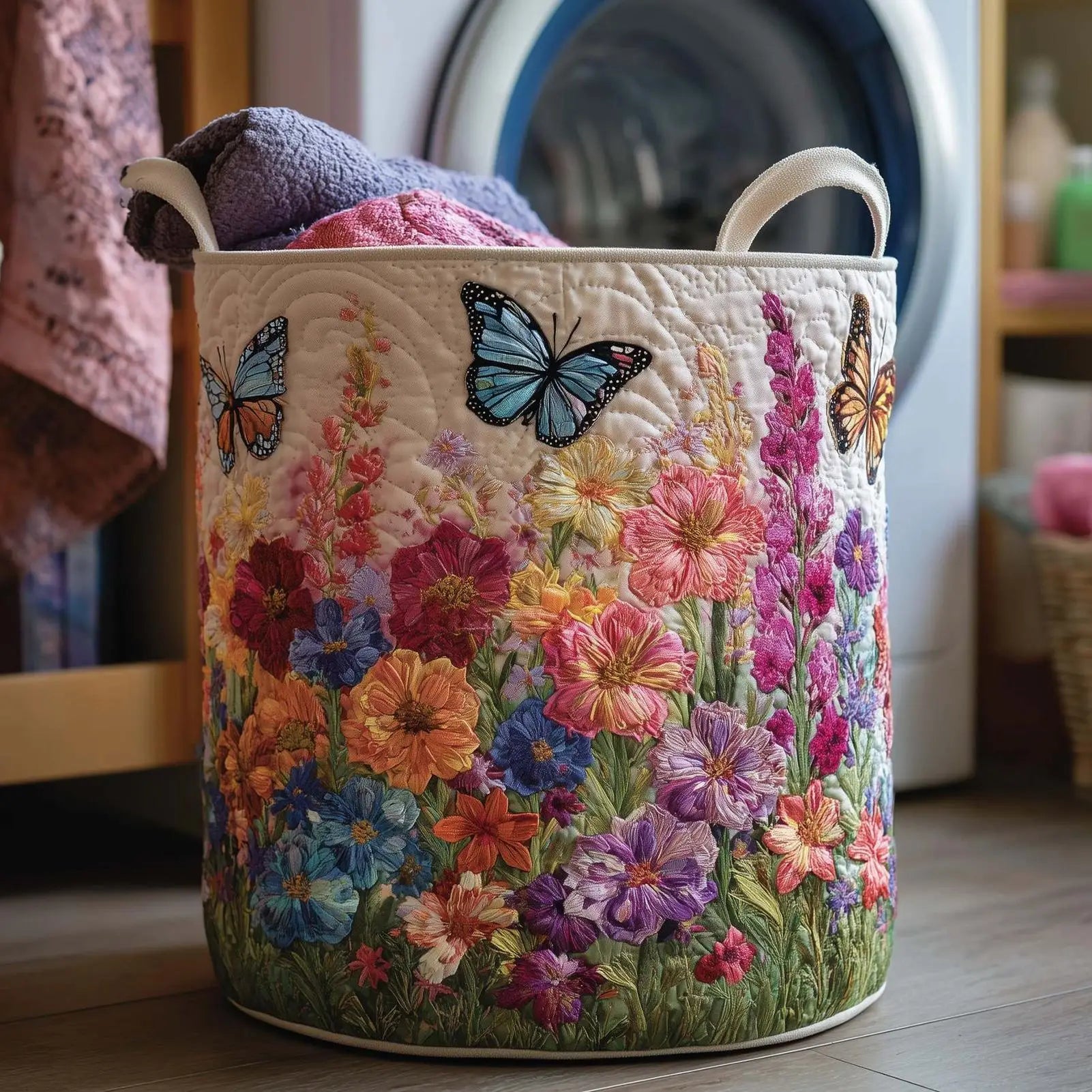 Storage Basket Large Capacity Cloth Organizer Basket Toys Storage Box Dirty Clothes Organizer Basket Folding Home Storage Bag Oasis Select
