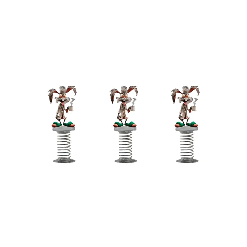 2D Acrylic Car Accessory: 1/2/3Pcs Fun Monkey Bobblehead Pendant Oasis Select 3PCS Rabbit