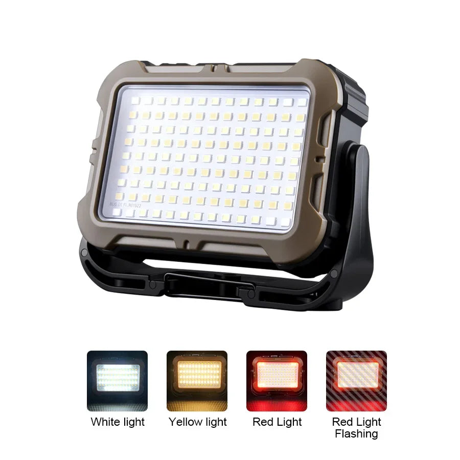 Christmas Outdoor Solar Light Rechargeable Flashlight Portable Power Bank Lamp LED Hanging Tent Light for Camping Hiking Fishing Oasis Select A-1PCS