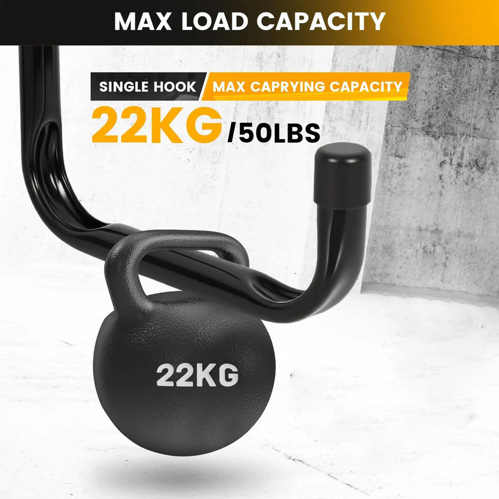 6 Pack Heavy Duty Stainless Steel Wall Hooks, Rustproof J-Shaped Hooks for Garage Workshop, Space Saving for Cords Tools Coats Oasis Select