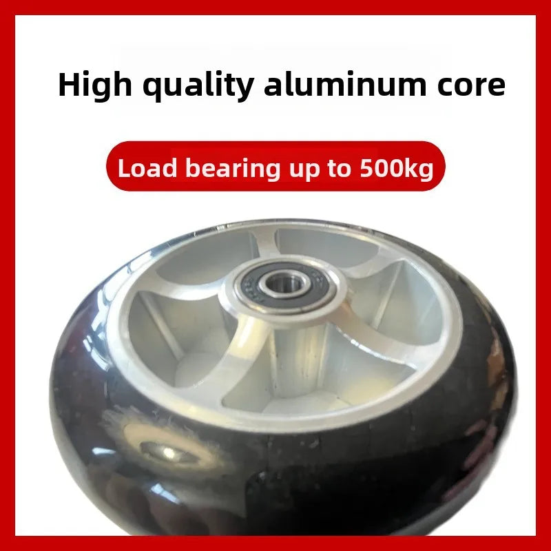 100mm Scooter Wheels Replacement with Bearings Aluminum Wear-Resistant PU Stunt Scooter Parts Kick Scooter Accessories 2pcs/set Oasis Select