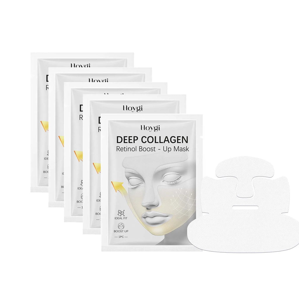 Collagen & Retinol Face Mask – Firming, Anti-Aging Hydrogel Collagen Face Mask Oasis Select 5Pcs