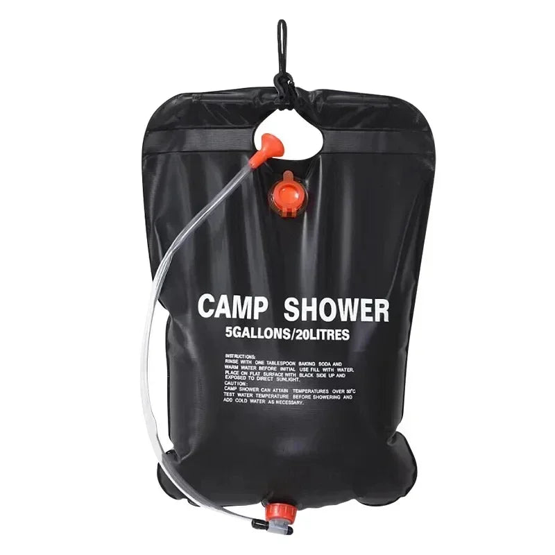 20L Solar Powered Heating Outdoor Shower Bag Large Capacity for Camping Beach Trip Portable Bath Solution Camping Traveling Oasis Select 20L