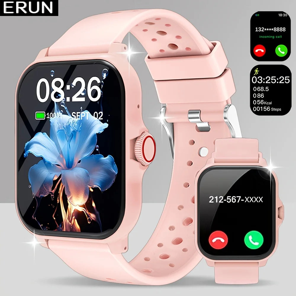 ERUN Smartwatch – Call/SMS, Music Control & Fitness Tracker