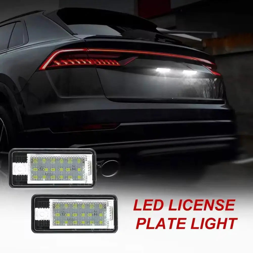 LED License Plate Lights for Audi A3 A4 A6 Q7 – Canbus 2pcs LED License Plate Light Oasis Select