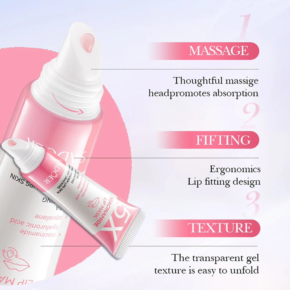 5X Niacinamide Plumping Lip Mask – Deep Hydration 10g Overnight Lip Mask Oasis Select