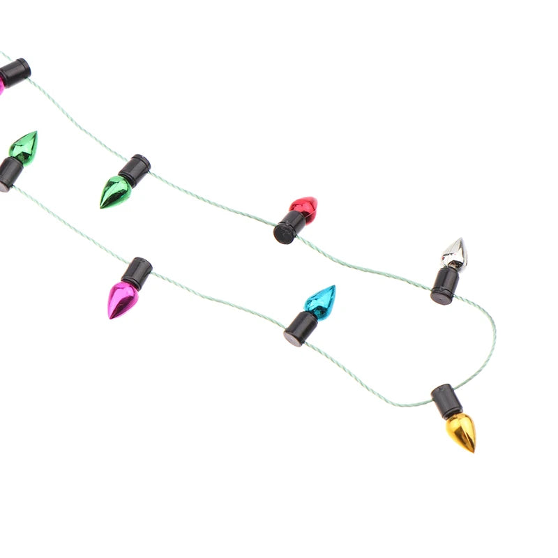 5M/roll Colorful Bulbs String Garland Christmas Home Decorations Xmas Tree Ornaments Navidad New Year Gift DIY Dollhouse Not LED Oasis Select