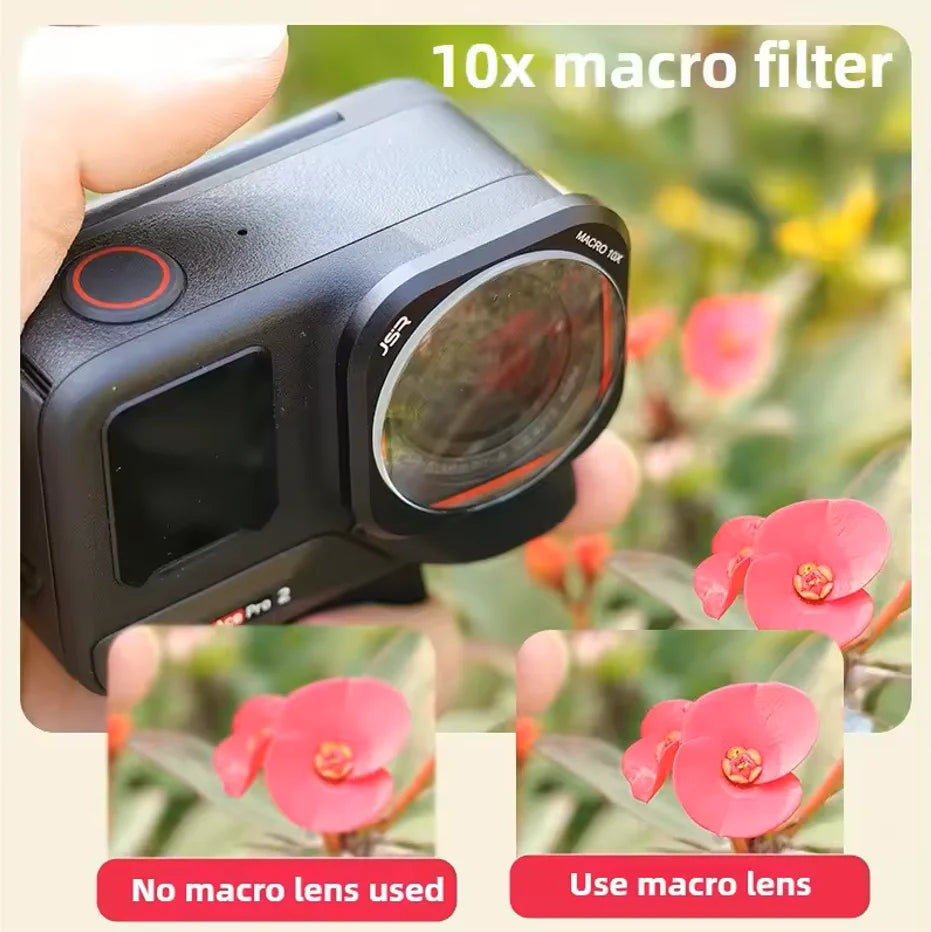 10X Macro Lens & CPL UV ND Filter Set for Insta360 Ace Pro 2