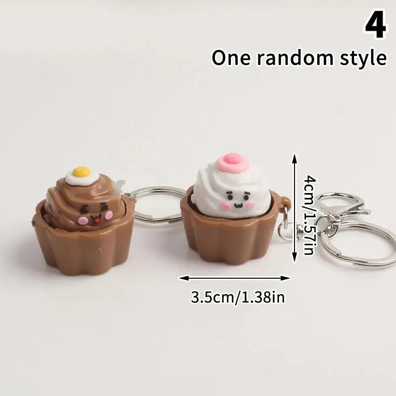 Cute Squishy Clicker Keychain – Slow Rebound Fidget Toy Pendant Novelty Fidget Keychain Oasis Select 4