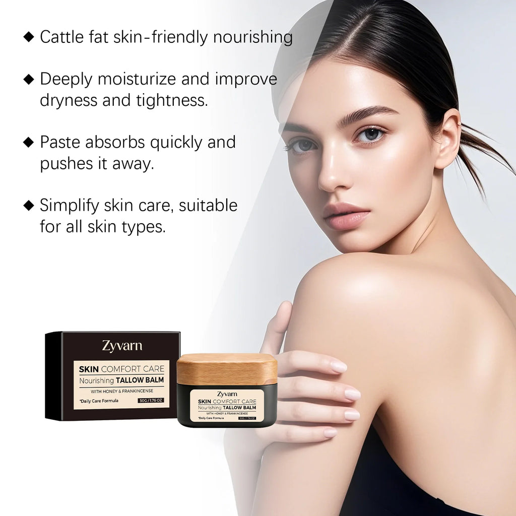 Nourishing Tallow Balm with Honey Repair Skin Barrier Moisturizing Balm for Dry Skin Reduce Redness Moisturizing Face Cream 50g Oasis Select