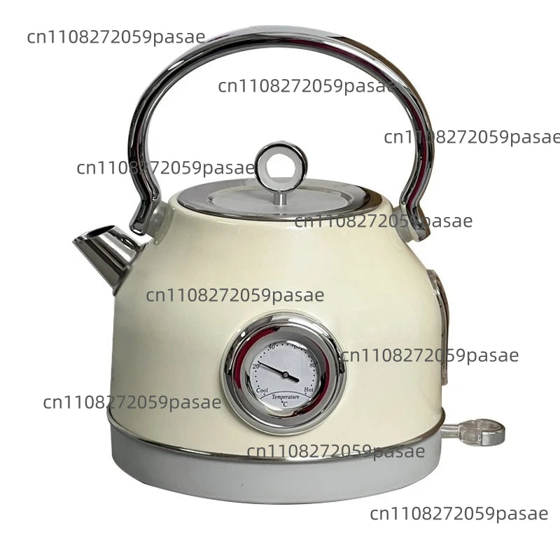 Retro 304 Stainless Steel Electric Kettle 1.7L – Auto Shut-Off