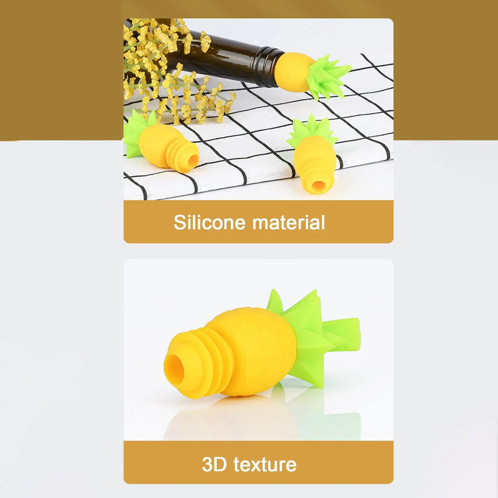 Silicone Wine and Beverage Bottle Cap Set Leak Proof Champagne Bottles Sealer Stoppers Wine Cork Saver Stopper Reusable Oasis Select
