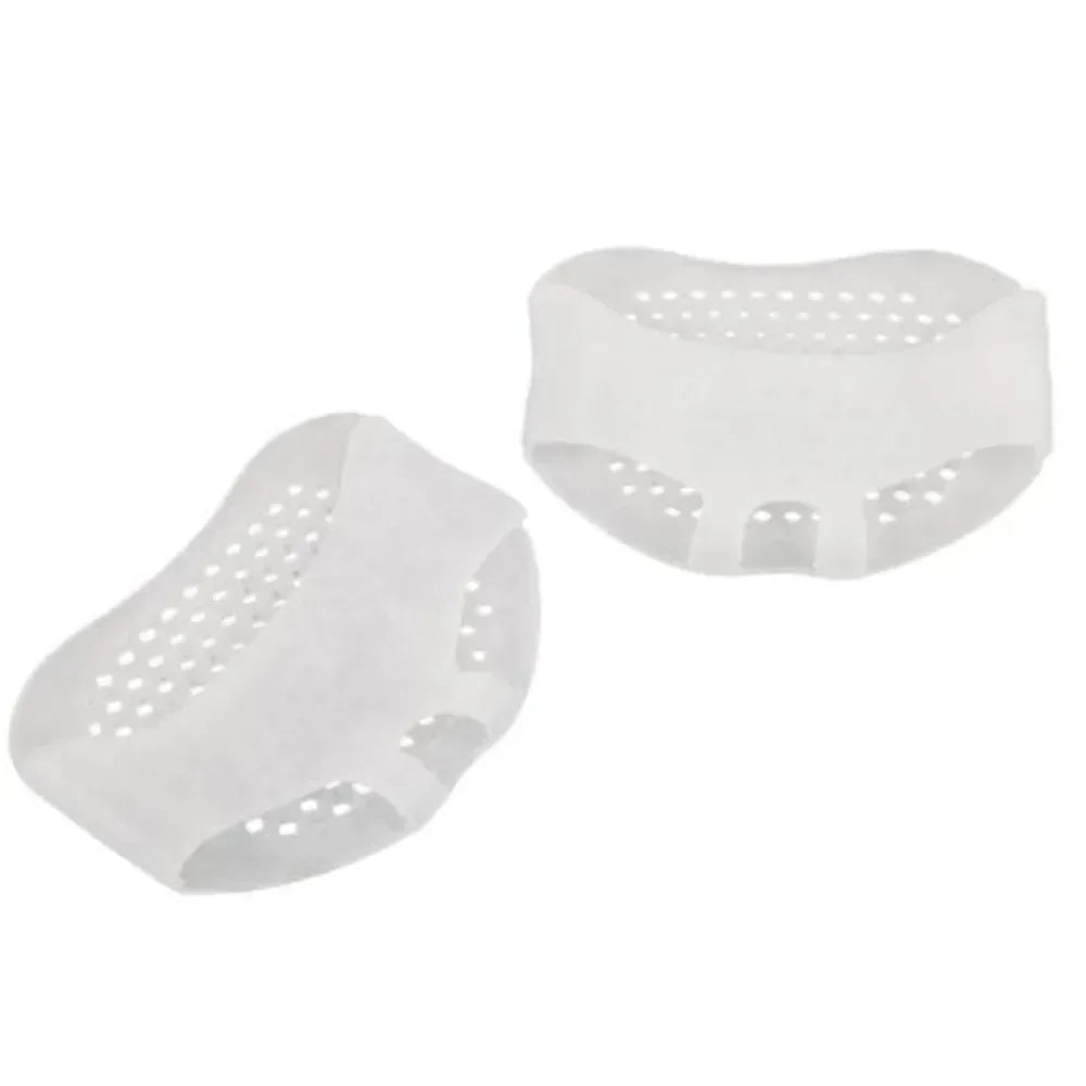 2pcs Silicone Metatarsal Pads Toe Separator Pain Relief Foot Pads Orthotics Foot Massage Insoles Forefoot Socks Foot Care Tool Oasis Select 2pcs white