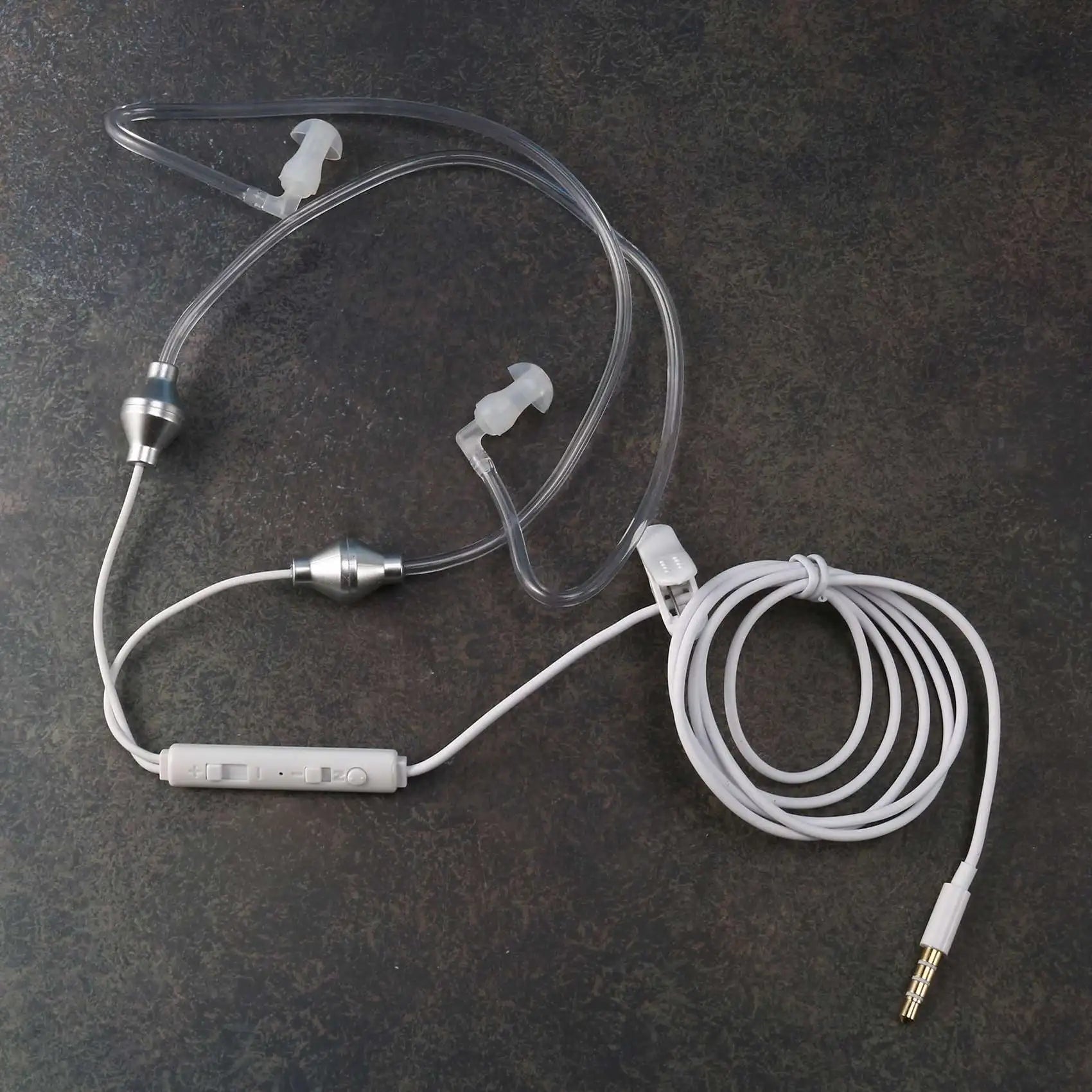 Anti Radiation Binaural Earphones Stereo Headphones with Microphone Universal 3.5mm Noise Cancelling Air Tube Acoustic Earbuds Oasis Select