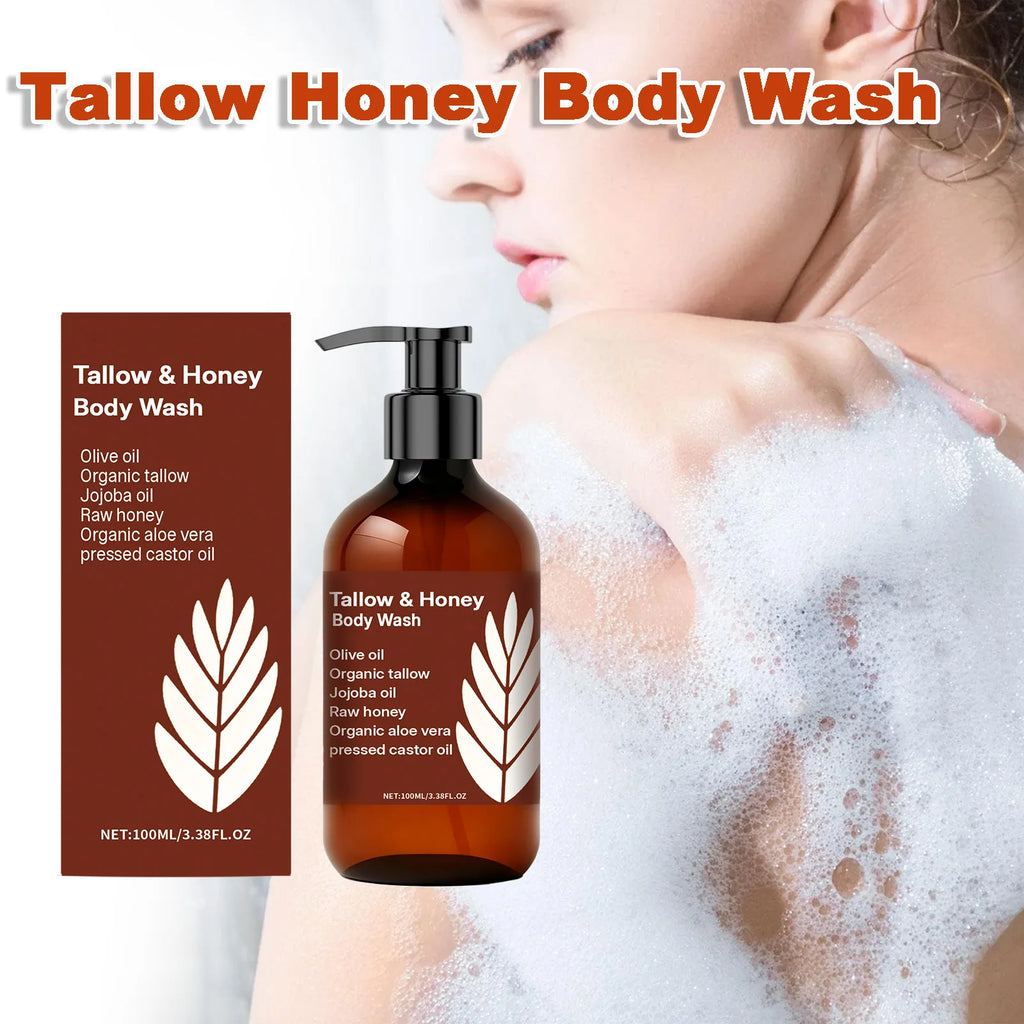 Hoygi Tallow & Honey Body Wash – Gentle Moisturizing Shower Gel Moisturizing Body Wash Oasis Select