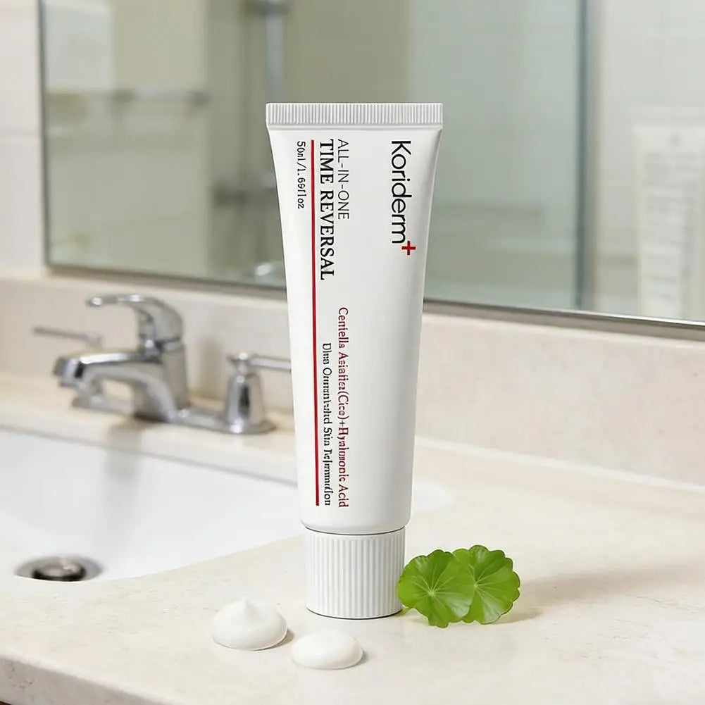 Korean Centella Asiatica Hyaluronic Acid Time Reverse Cream - Fast-Absorbing, Brightening, Ultra Oxidative Stress Reformation Oasis Select
