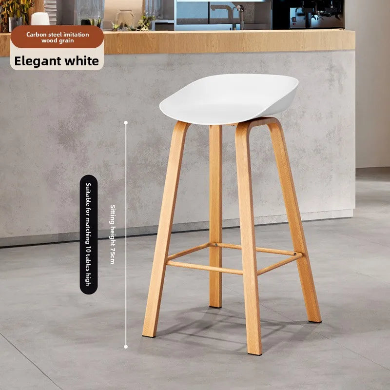 Nordic Bar Chair Modern Simple Wrought Iron Fashion Creative