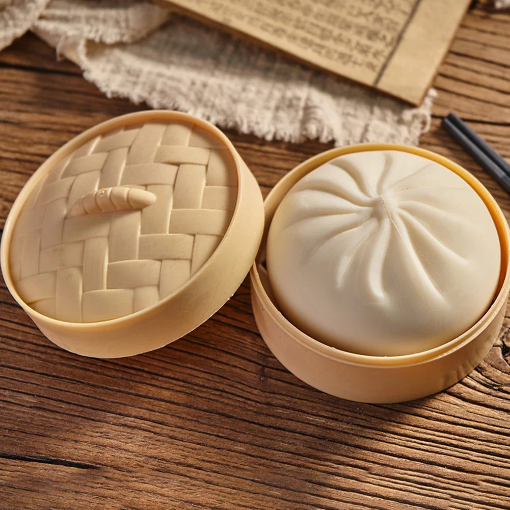 Steamed Bao Bun Squishy Slow-Rise Squeeze Toy | Fidget Fun