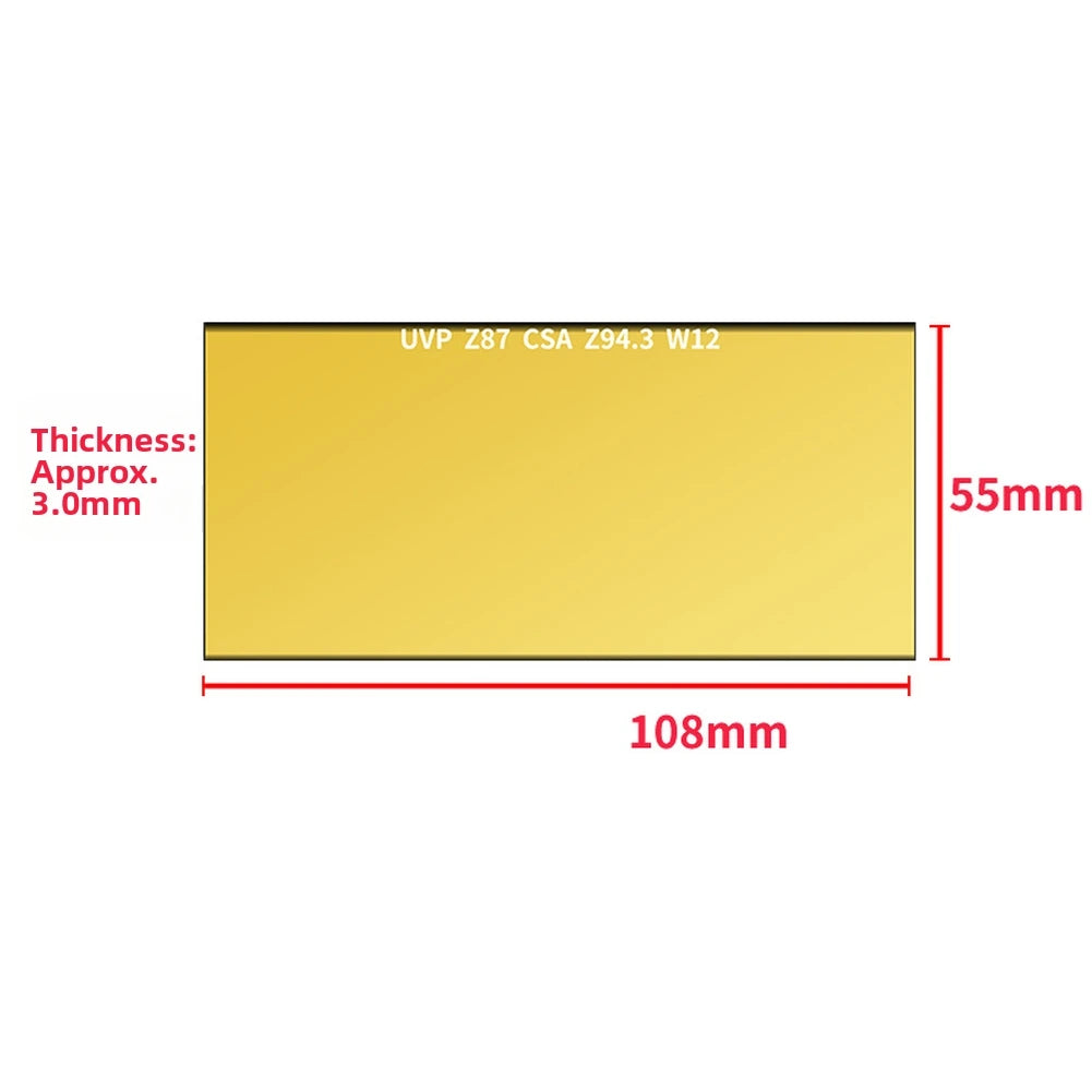1/5pcs Welded Glass Lens Helmet Welded Hardened Glass Lens Welded Cover Lens 5.5 X 10.80cm Welding Requirements Oasis Select