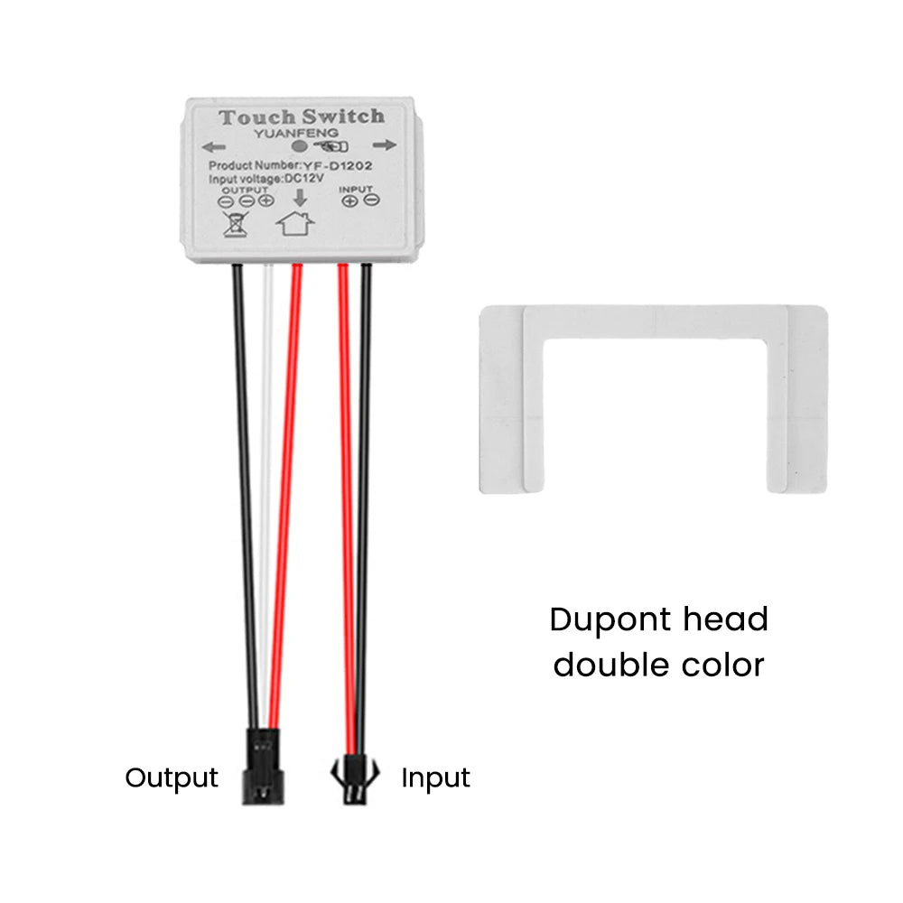 Touch Sensor Switch DC 12V 5A 60W LED Smart Single Key Mirror Light Switch Touch Dimmer Switch For Bathroom Mirror Oasis Select E