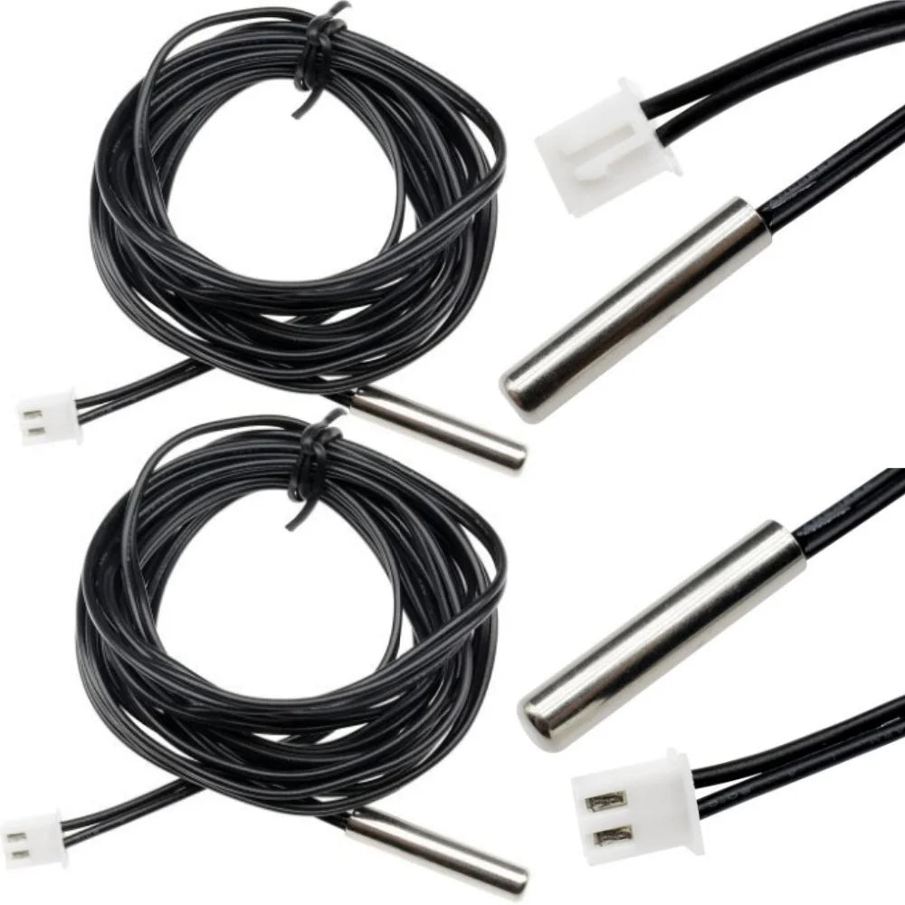 1PC/5PCS/10PCS Ntc 10K 1% 3950 Thermistor Temperature Sensor Waterproof Probe Cable For Arduino W1209 W1401 2M Oasis Select
